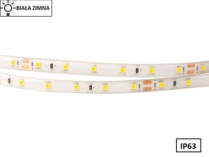 Taśma LED 2835 SMD300 54W-10,8W/1m 24V IP63 6500K 500lm/1m rolka 5m