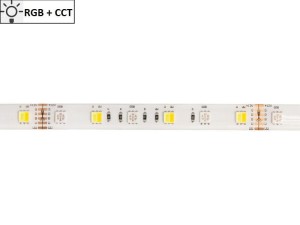 Taśma LED 5050 SMD300 72W-14,4W/1m 12V IP20 RGB+CCT rolka 5m