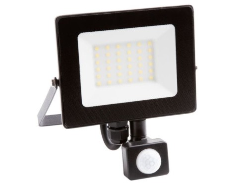Naświetlacz LED z czujnikiem ruchu 30W 3000K 2700lm 230V IP65