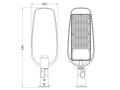Lampa uliczna 200W 4000K 22000lm szara IP65 PREMIUM LINE