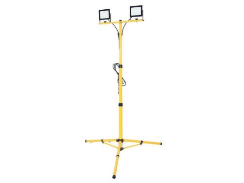 Zestaw statyw + 2x naświetlacz LED 2x100W 4000K IP65 przewód 3m