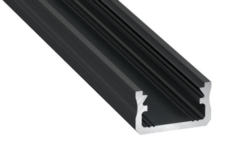 Profil powierzchniowy typ "A" aluminium czarny 1m