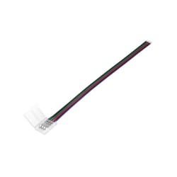 Złączka do taśmy LED 10mm zatrzask. RGB z kablem