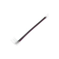 Złączka do taśmy LED 10mm zatrz. RGB z kablem x2