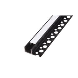 Profil LED PCV 33x12 Wpusz glazura czarny 2m Mlecz
