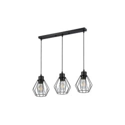 Oprawa wisząca E27 Otto x3 50cm czarna