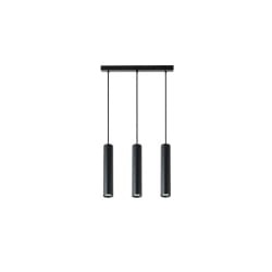 Lampa wisząca Keon GU10 x3 kabel czarny