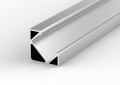 Profil nawierzchniowy P3-1 kątowy srebrny 3m