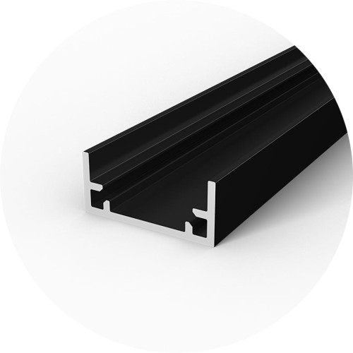 Profil led - wpuszczany wodoodporny P11-1 Czarny 3m