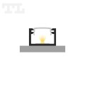 Profil LED P4-2 czarny 3m