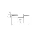 Profil led wpuszczany P6-3 Srebrny 3m