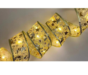 Łańcuch LED świąteczny wstążka AA 100LED 10m 2700K