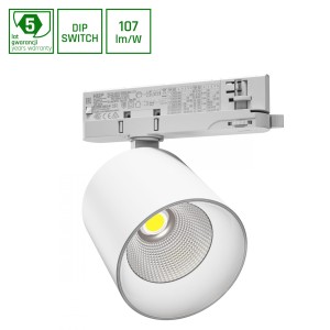 Oprawa na szynoprzewód 3F ARTEMIDA MAXI 12-42W NW 230V 36, 60st. IP20 Ra90 100x96x130 BIAŁY 5 lat gwarancji z regulacją mocy