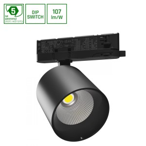 Oprawa na szynę 3F ARTEMIDA MAXI 12-42W NW 230V 36, 60st. IP20 Ra90 100x96x130 CZARNY 5 lat gwarancji z regulacją mocy
