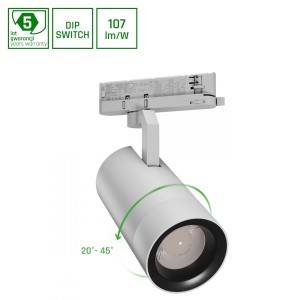 Oprawa na szynoprzewód 3F PAVA 2 19-42W NW 230V 20-45ST IP20 RA90 BIAŁY 5 LAT GW. Z REG. MOCY