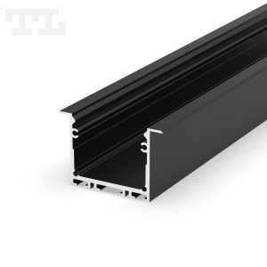 Profil led podtynkowy P22-1 czarny 3m  