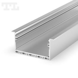 Profil led podtynkowy szeroki P23-1 srebrny 3m 