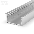 Profil led podtynkowy szeroki P23-1 srebrny 3m