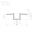 Profil led podtynkowy GK18-7 srebrny 3m