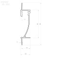 Profil led GK26-3 srebrny 3m