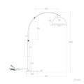 Lampa Podłogowa z Aluminium Maisie