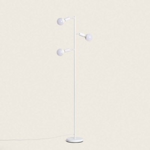 Lampa Podłogowa z Metalu 3-pkt Aratz biała