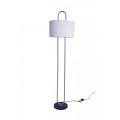Lampa Podłogowa z Metalu i Tkaniny Duque