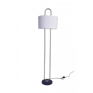 Lampa Podłogowa z Metalu i Tkaniny Duque