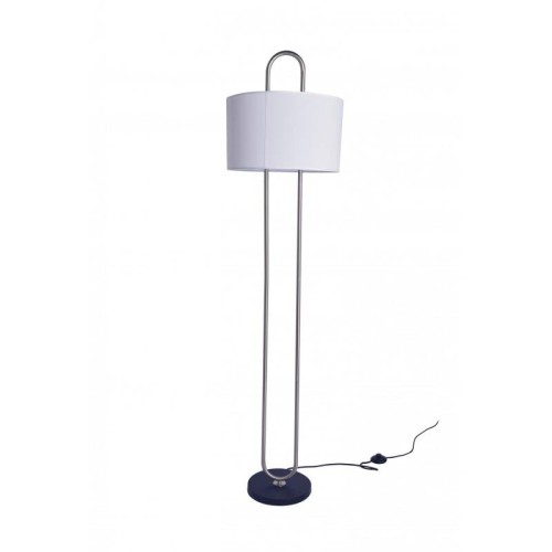 Lampa Podłogowa z Metalu i Tkaniny Duque