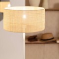 Lampa Podłogowa z Ratanu i Metalu Baracoa