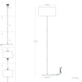 Lampy Podłogowa z Metalu Wifi ze Ściemniaczem Silinda