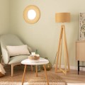 Lampa Podłogowa z Drewna Korsade