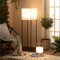 Lampa Podłogowa Zewnętrzna Metalowa LED Solarna RGBW Tiber Ładowalna