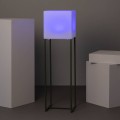 Lampa Podłogowa Zewnętrzna Metalowa LED Solarna RGBW Tiber Ładowalna