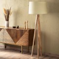 Lampa Podłogowa z Drewna Kumar ILUZZIA