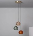 Lampa Wisząca ze Szkła Tri Klimt E27 wielokolorowa