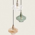 Lampa Wisząca Metal i Szkło Blas 3 Reflektory E14 wielobarwna