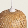 Lampa Wisząca Bambusowa Zewnętrzna Kawaii E27
