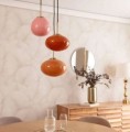 Lampa Wisząca ze Szkła Kurta E14 wielokolorowa