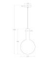 Lampa Wisząca ze Szkła Olivo E14