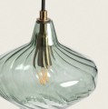 Lampa Wisząca Kryształ Blas E14 zielona