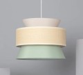 Lampa Wisząca z Tkaniny Chulu E27 zielona