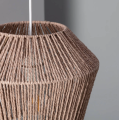 Lampa Wisząca z Plecionego Papieru Sauki E27 brązowa