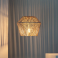 Lampa Wisząca z Plecionego Papieru Sauki E27 brązowa