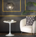 Lampa Wisząca z Plecionego Papieru Sauki E27 czarna