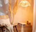 Lampa Wisząca z Rattanu Shiyan E27