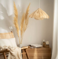Lampa Wisząca z Rattanu Shiyan E27