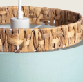 Lampa Wisząca z Włókna Naturalnego Orleans E27 Zielony Celadon