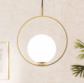 Lampa Wisząca z Metalu i Szkła Moonlight Diplo E14