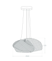 Lampa Wisząca Bambu Haikou E27